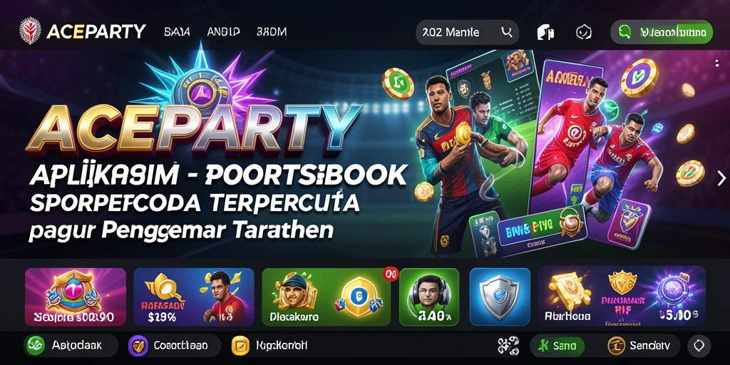 Screenshot utama ACEPARTY yang menunjukkan antarmuka taruhan yang menarik.