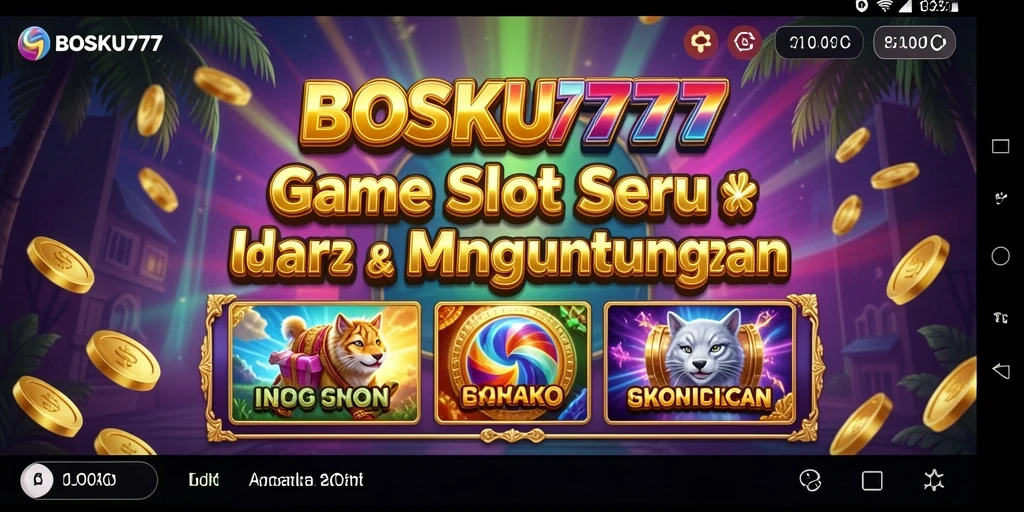 Tampilan menarik dari gameplay Slot di BOSKU777.