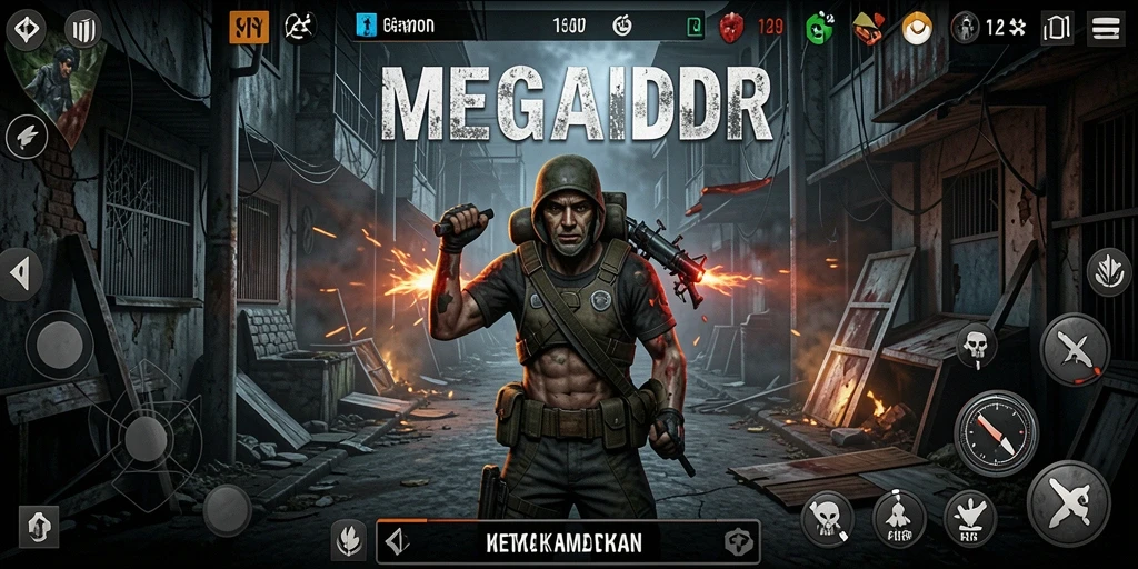 Tampilan gameplay menegangkan dari MEGAIDR yang penuh kengerian.