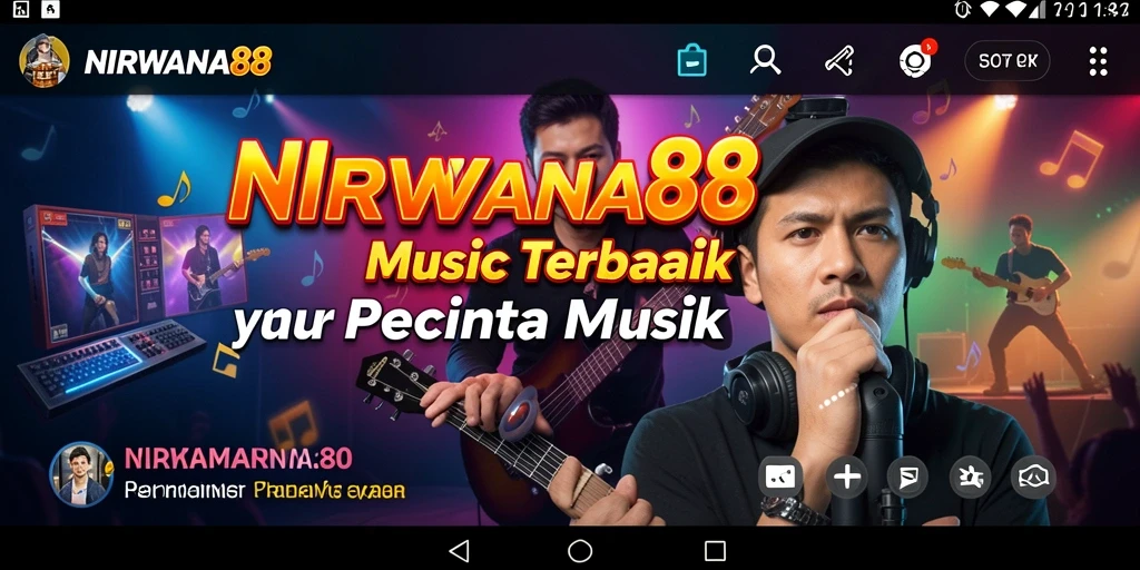 Screenshot gameplay NIRWANA88 menunjukkan antarmuka musik yang menarik.