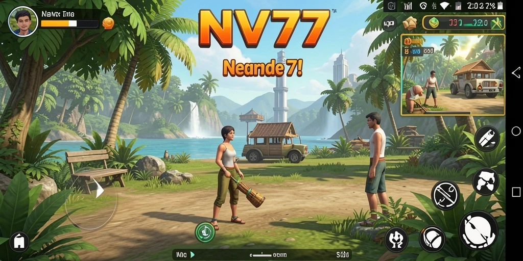 Tampilan gameplay NV77 yang santai dan mengasyikkan.