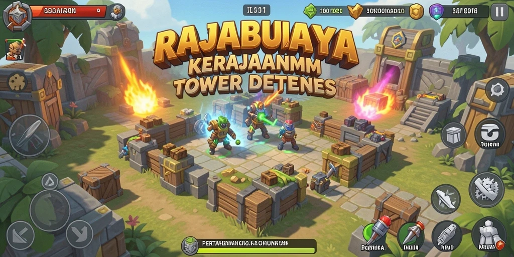 Tampilan menara pertahanan dalam aksi di RAJABUAYA.