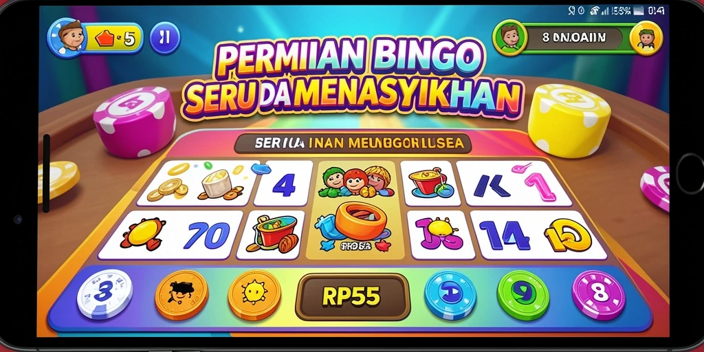 Tampilan gameplay seru dalam permainan Bingo RP55