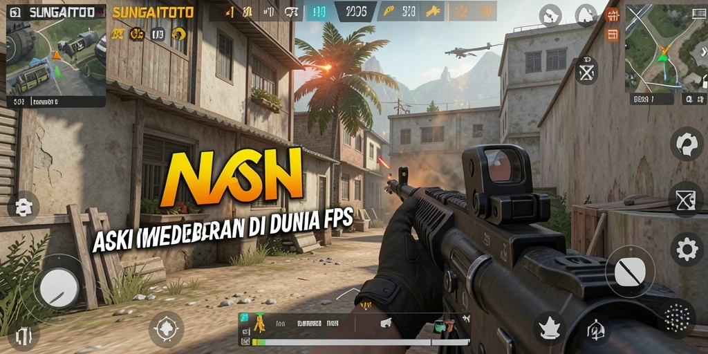 Tampilan gameplay mendebarkan SUNGAITOTO dalam aksi FPS.