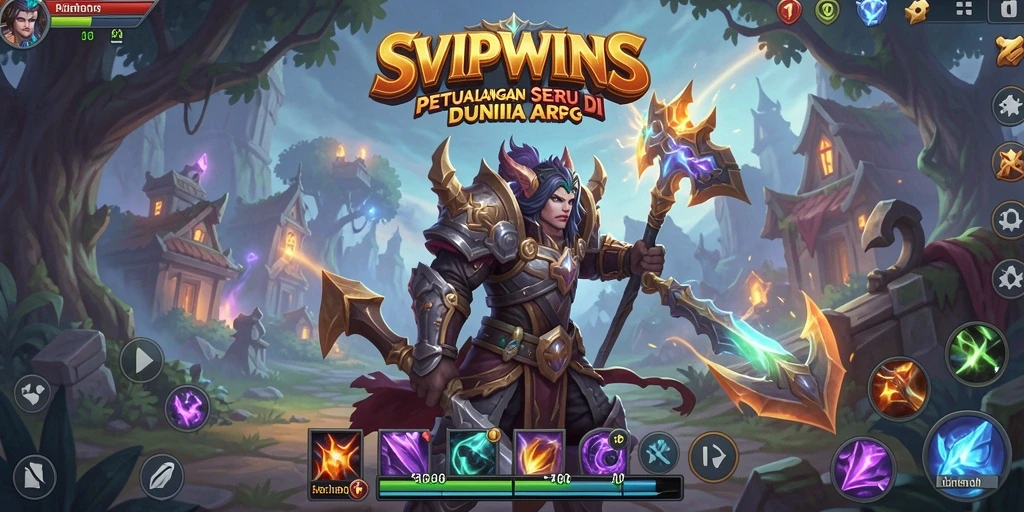 Screenshot gameplay SVIPWINS menunjukkan aksi pertarungan yang mendebarkan.